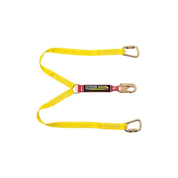 6 ft.L Tie-Back Sp Lanyard, 100 perc Tie-Off